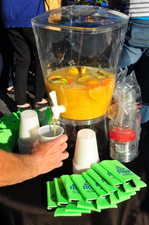 Granada grand opening party orange juice