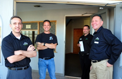 Mike, Keith, Jerry, & Mark posing for a photo